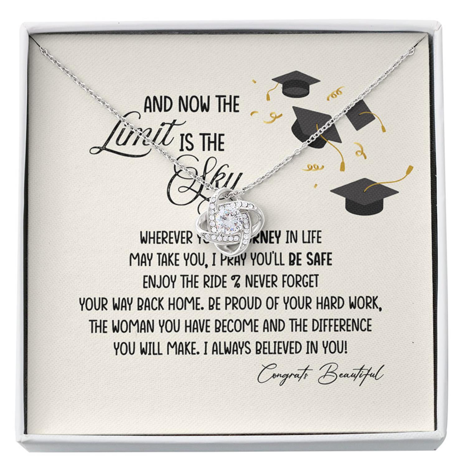 Daughter Necklace, Inspirational Graduation Gift Necklace For Her Girls Senior 2023, Masters Degree Phd Custom Necklace