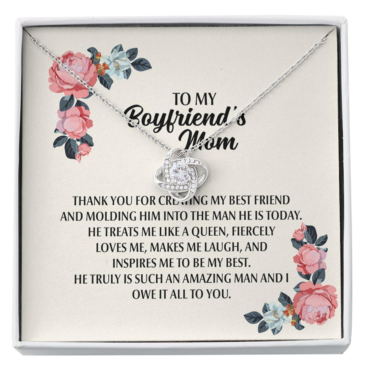 Mother-in-law Necklace, Boyfriend's Mom Necklace, Presents For Mother Gifts, Thank Queen Owe Custom Necklace