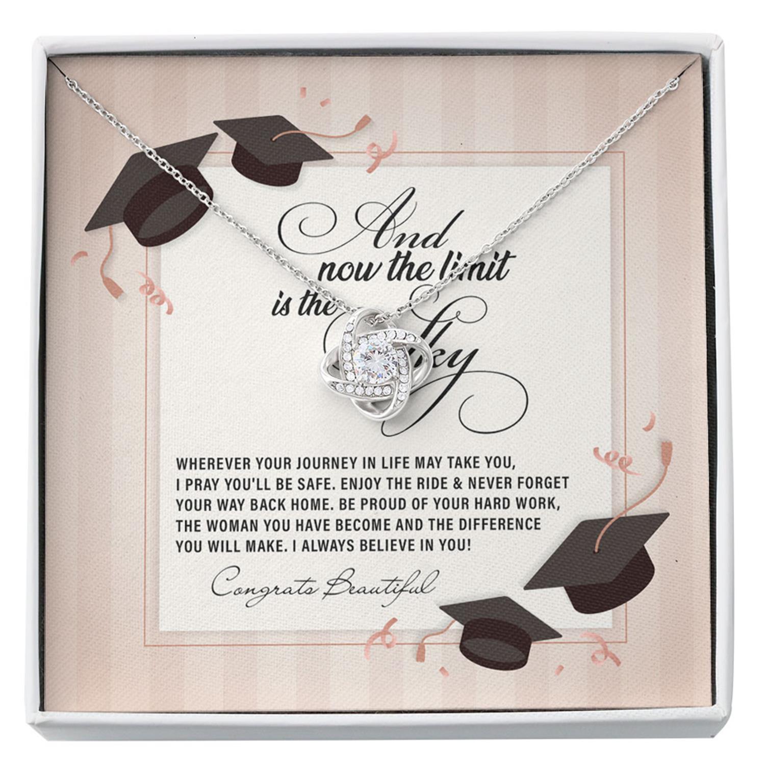 Daughter Necklace, Inspirational Graduation Gift Necklace For Her Girls Senior 2023, Masters Degree Phd Custom Necklace