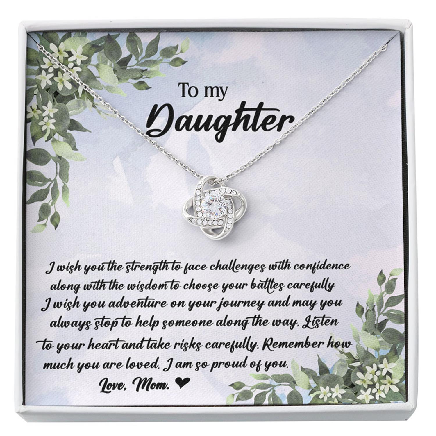 Daughter Necklace, Mom Necklace, Mother Daughter Necklace, To Beautiful Daughter, Unbreakable Bond Always Custom Necklace