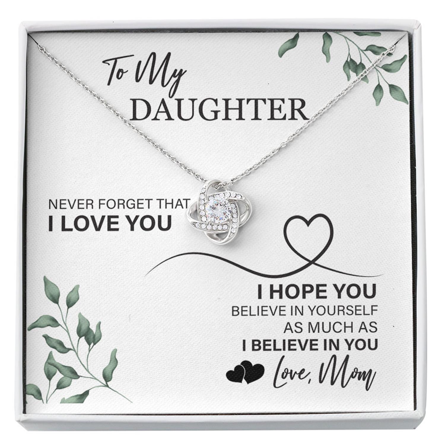 Daughter Necklace, Mom Necklace, Mother Daughter Necklace, Never Forget Love You Believe Yourself Much Custom Necklace