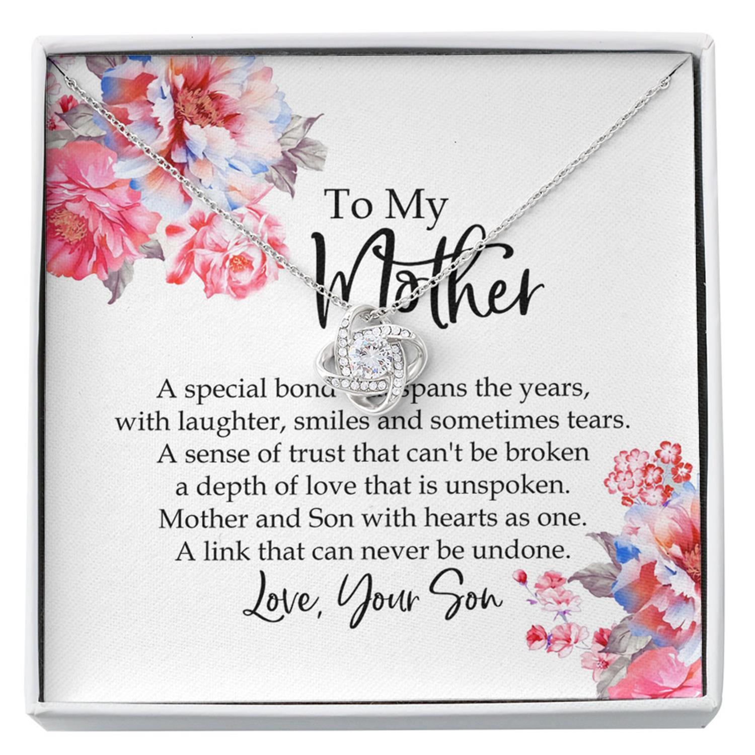 Mom Necklace, Mother Son Necklace, Presents For Mom Gifts, Special Bond Trust Love Dog Custom Necklace