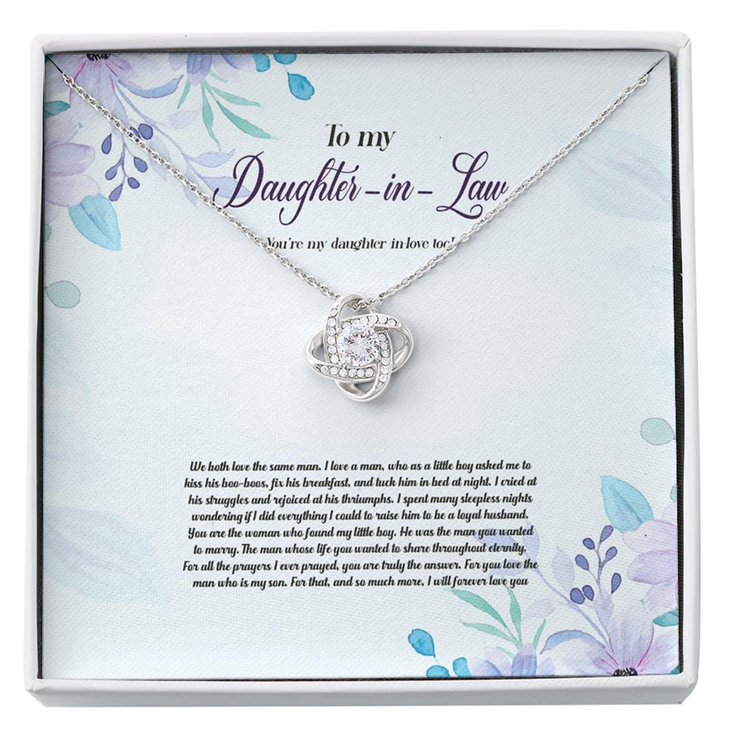 Daughter Necklace, To My Daughter In Law Gifts Necklace, Daughter In Love Necklace Gift Custom Necklace
