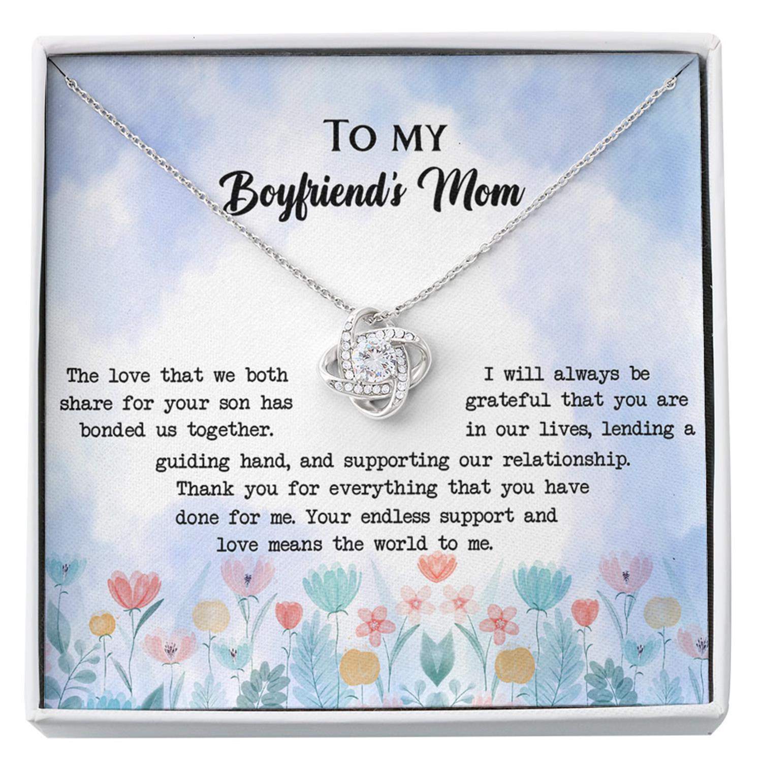 Mother-in-law Necklace, Gift To My Boyfriend's Mom Necklace Gift For Boyfriend's Mom Custom Necklace
