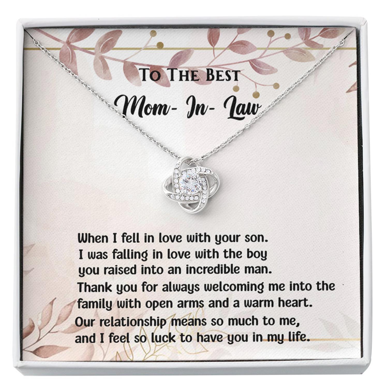 Mother-in-law Necklace, To My Mother In Law Gift Necklace, Mother In Law Gifts For , Anniversary Custom Necklace