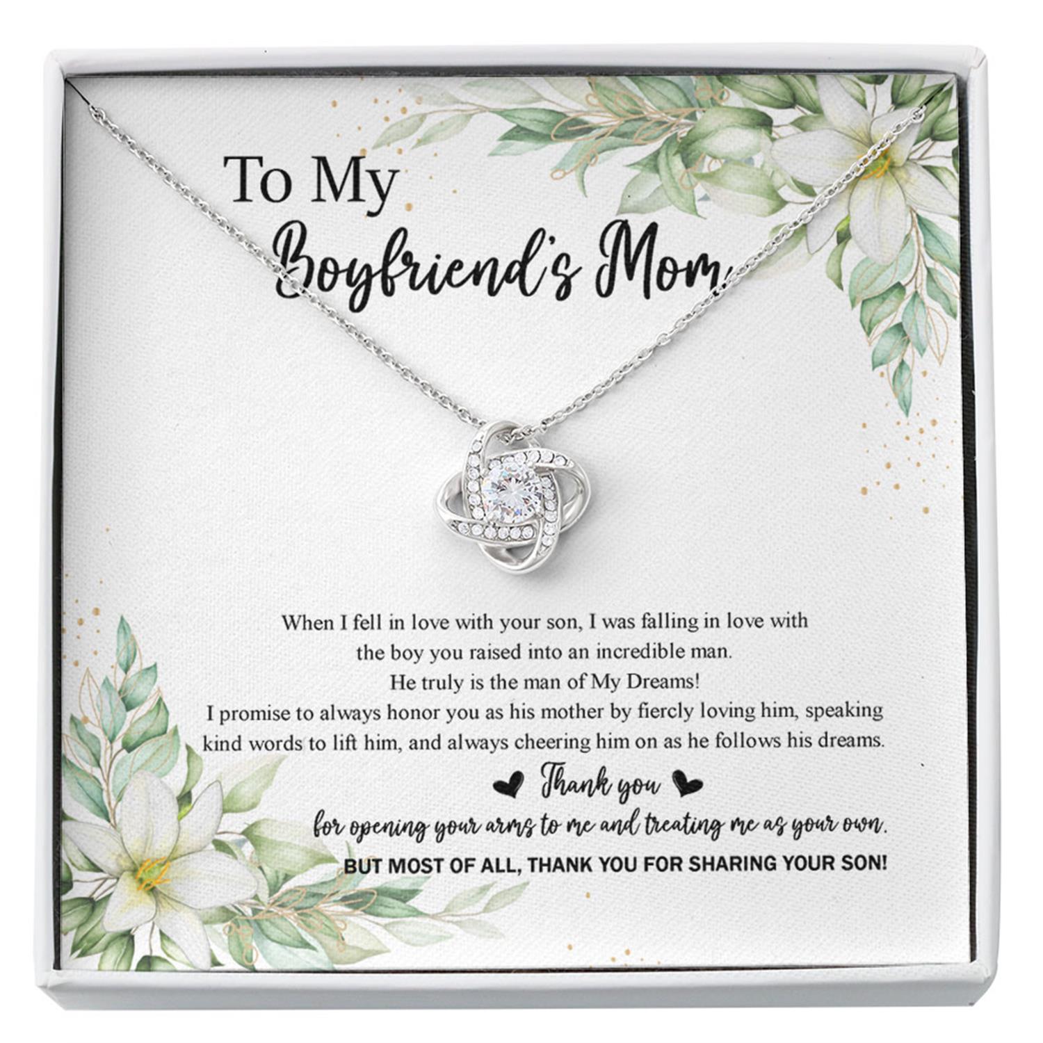 Mother-in-law Necklace, Necklace Gift To My Boyfriend's Mom Necklace Gift For My Boyfriend's Mom Custom Necklace