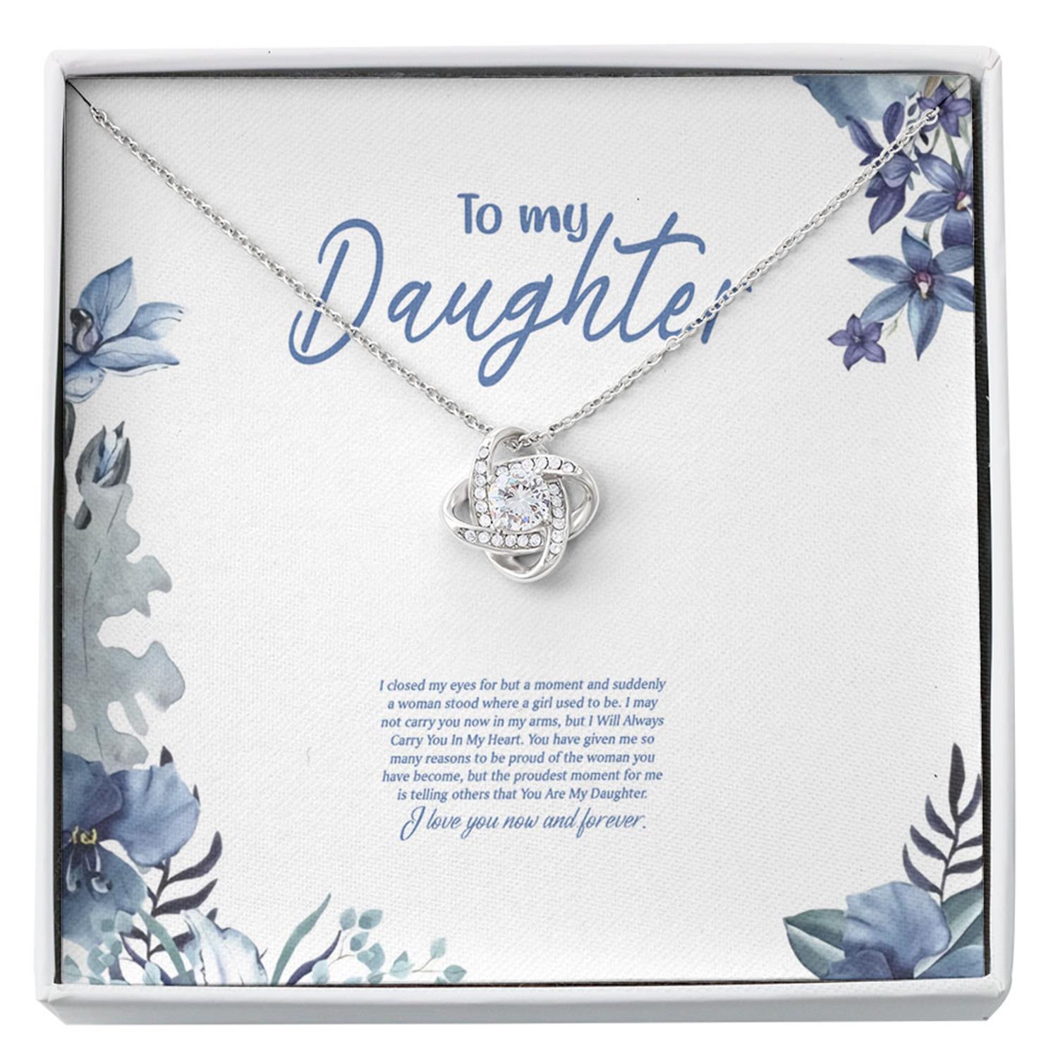 Daughter Necklace, To My Daughter Mother And Daughter Necklace - Wedding Gift For Daughter Custom Necklace