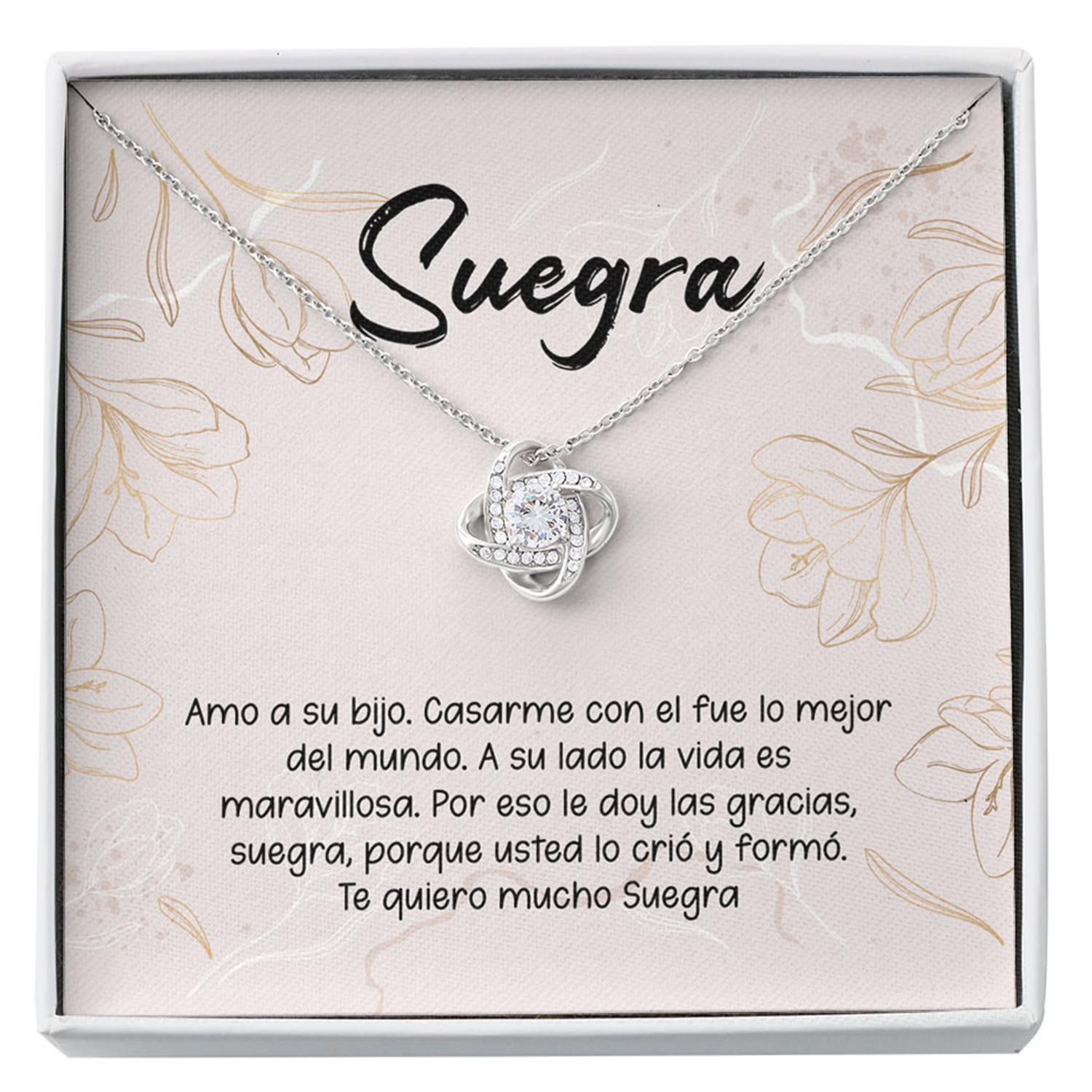 Mom Necklace, Mother-in-law Necklace, Mother-in-Law Spanish Necklace Gift Mejor Suegra Gift Suegra Necklace Latina Mom In Law Custom Necklace