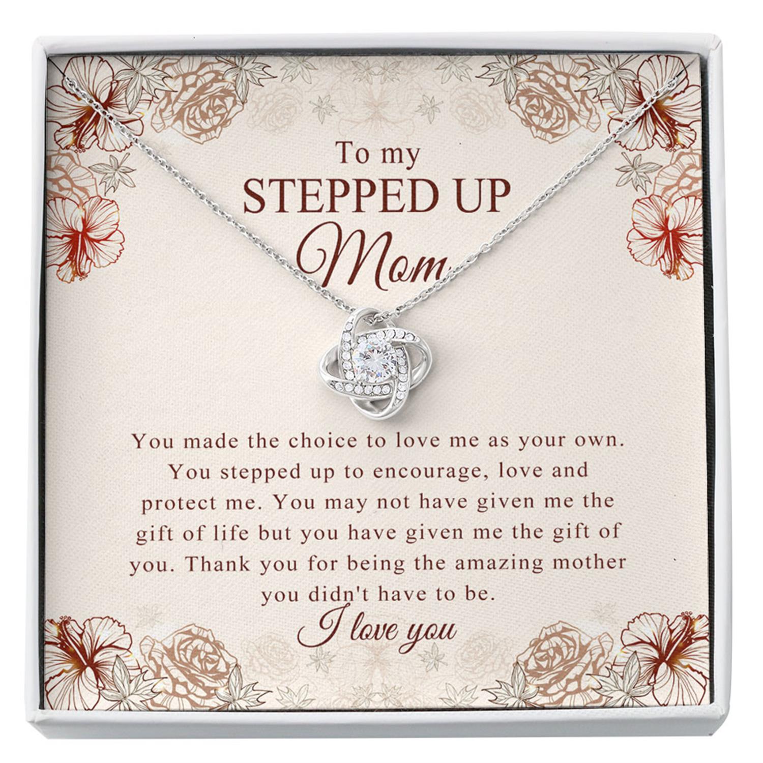 Mom Necklace, Stepmom Necklace, Necklace Gift For Mom, Stepmom, Bonus Mom, Mothers Day Gift From Daughter Son Custom Necklace