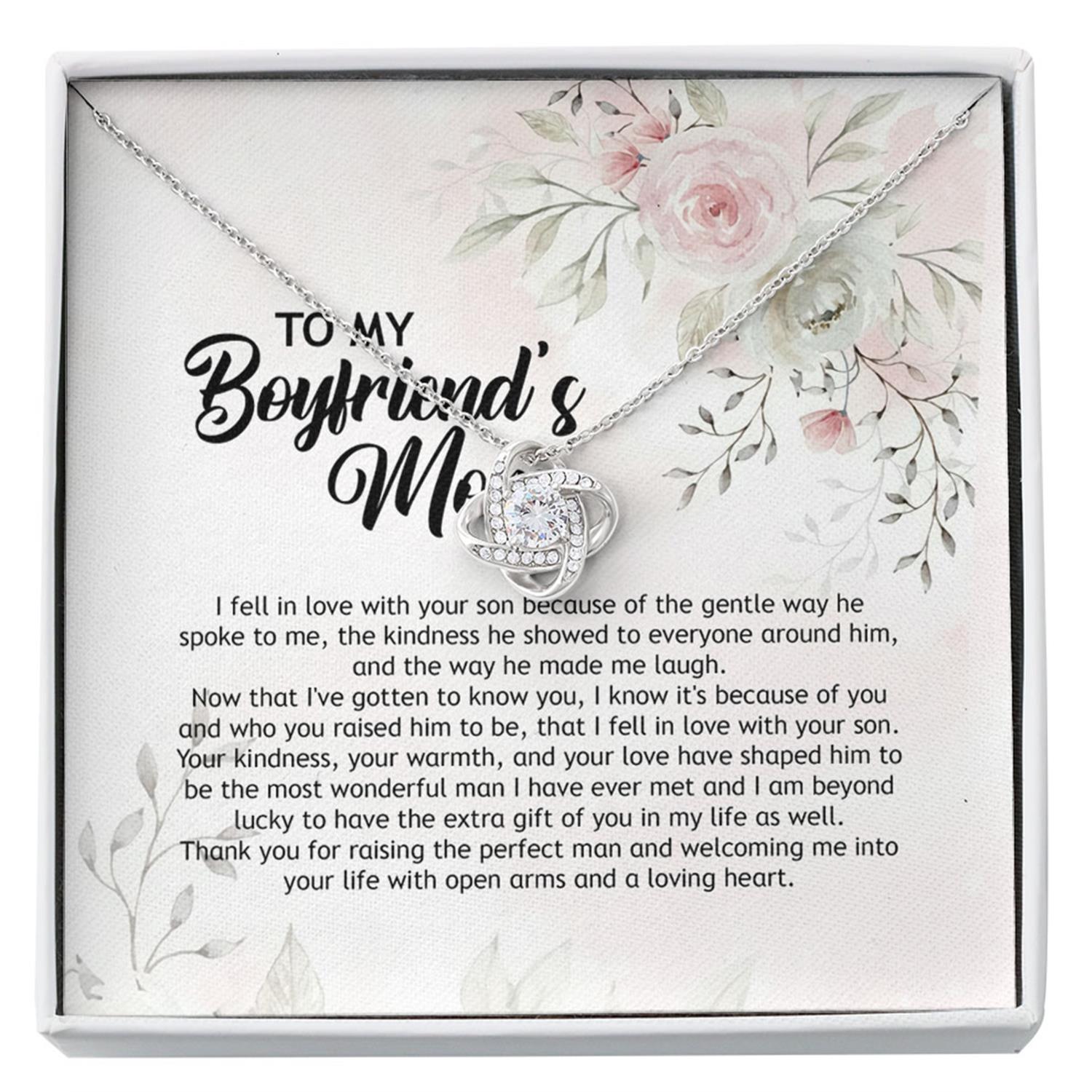 Mom Necklace, Mother-in-law Necklace, Gift To My Boyfriend's Mom Necklace, Gift For Future Mother-in-law Custom Necklace