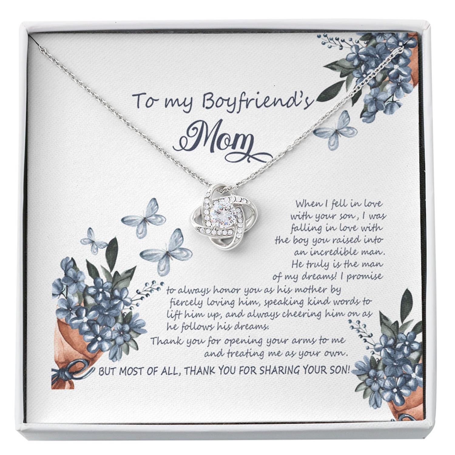 Mother-in-law Necklace, Gift To My Boyfriend's Mom Necklace, Gift For Future Mother-in-law Custom Necklace