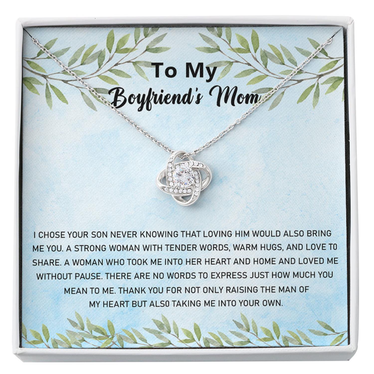 Mother-in-law Necklace, Gift To My Boyfriend's Mom Necklace, Gift For Future Mother-in-law Custom Necklace