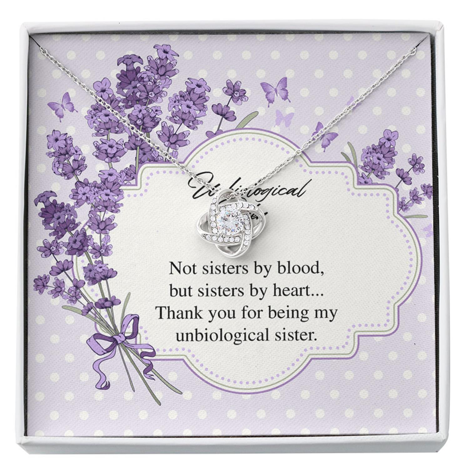 Sister Necklace, Unbiological Sister Necklace - Best Friend Soul Sister Sister-in-law Gift Custom Necklace