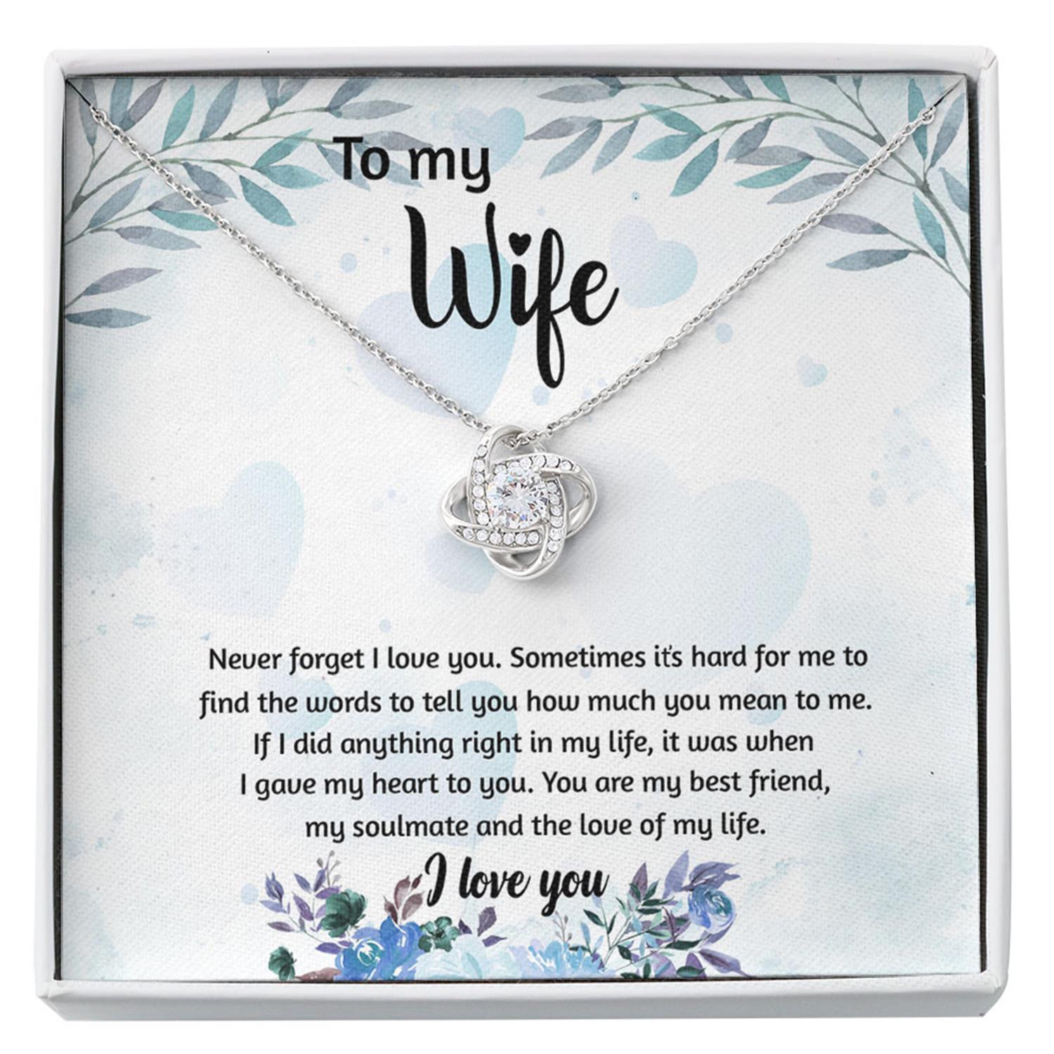 Wife Necklace, To My Wife Necklace Gift - You Are My Best Friend My Soulmate And The Love Of My Life Custom Necklace