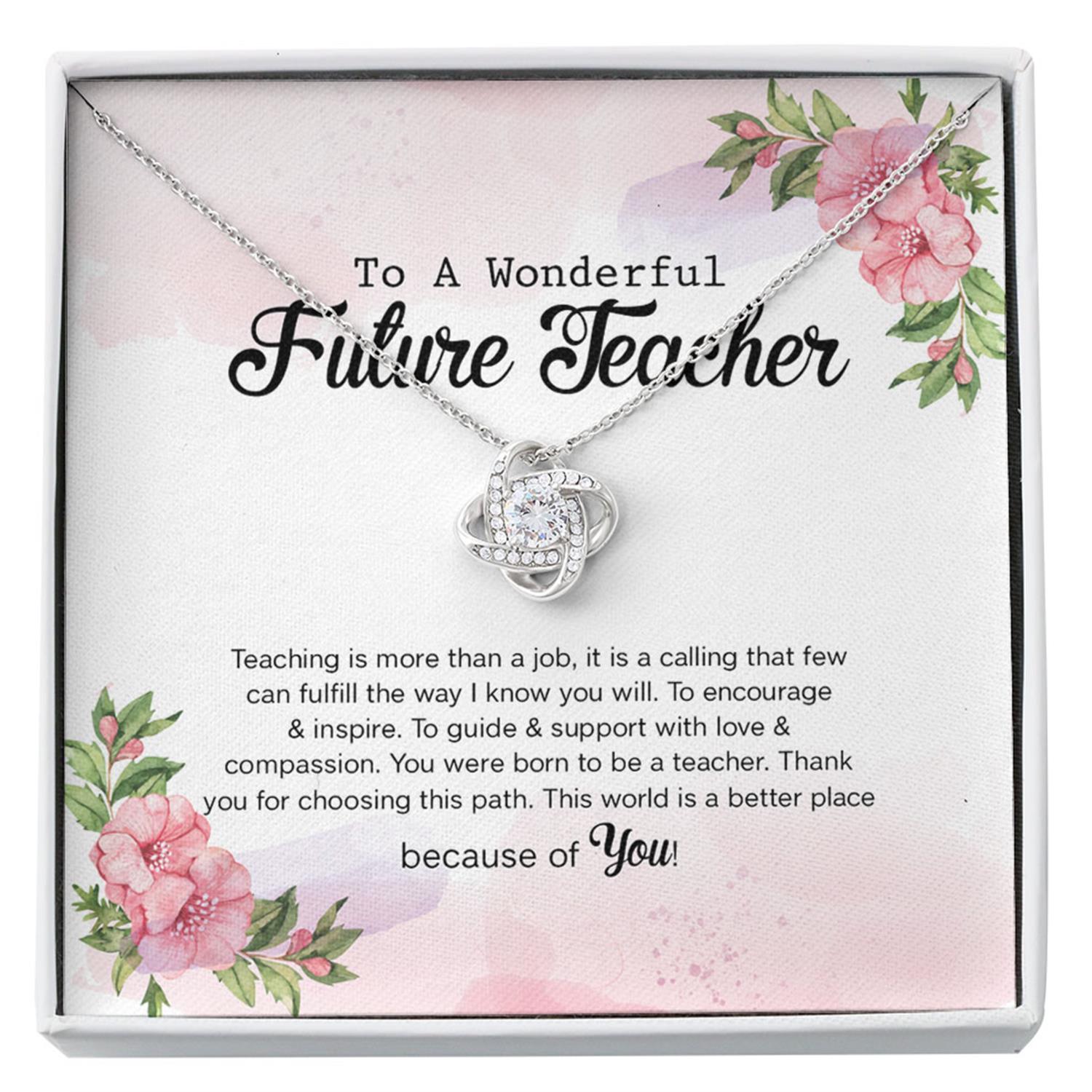 Friend Necklace, Student Teacher Necklace Gift, Future Teacher, New Teacher Gift Custom Necklace