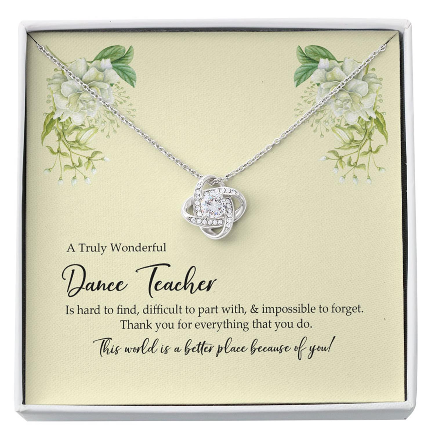 Dance Teacher Necklace, Gifts For Ballet Teacher Custom Necklace