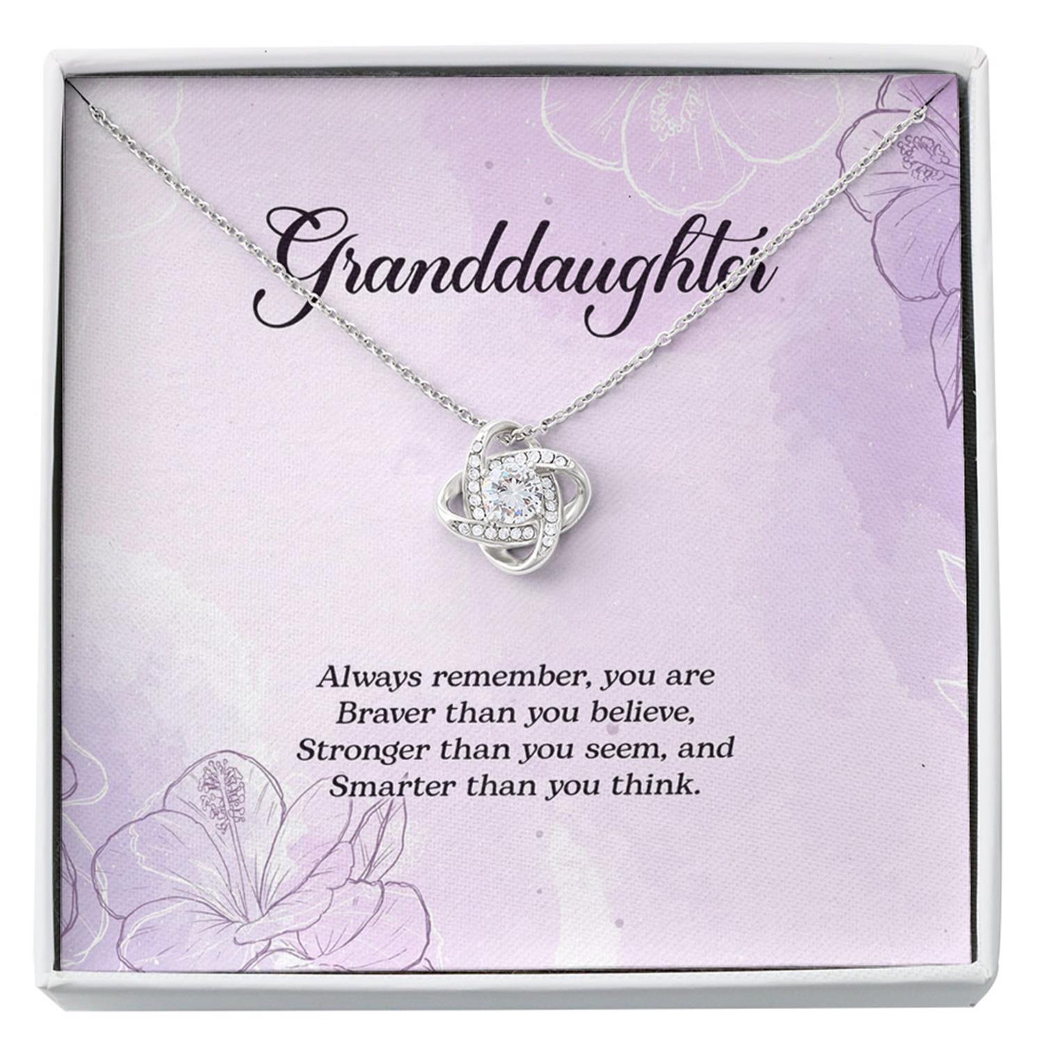 Granddaughter Necklace - Gifts From Grandmother Or Grandfather Custom Necklace