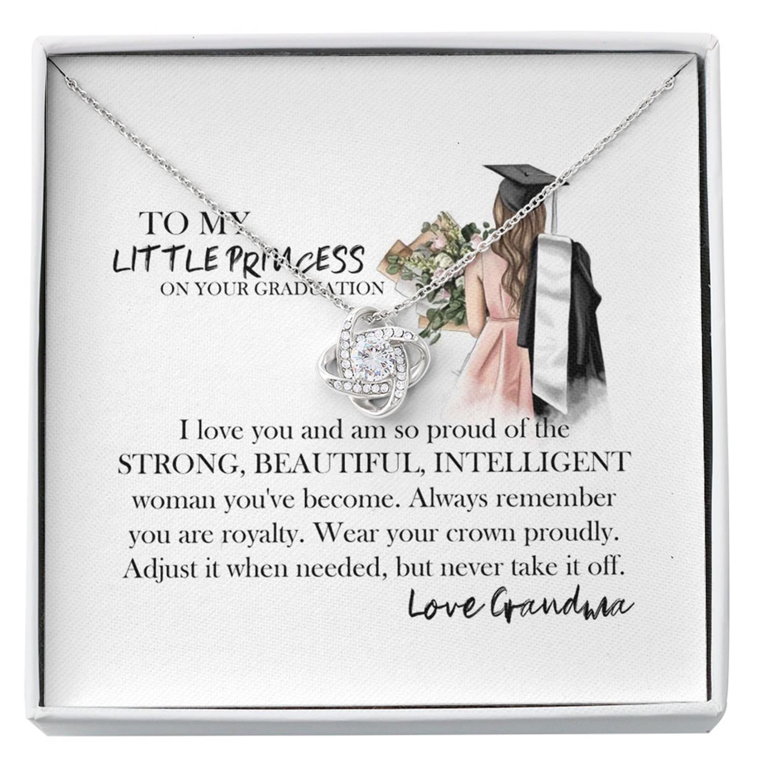 Granddaughter Necklace, Graduation Necklace For Granddaughter From Grandparents Custom Necklace