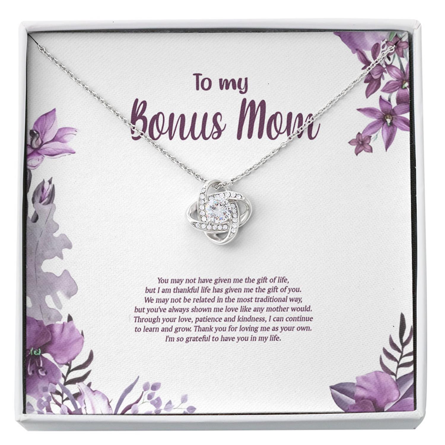 Step Mom Necklace, Bonus Mom Necklace, Step Mother Gift From Bride Custom Necklace