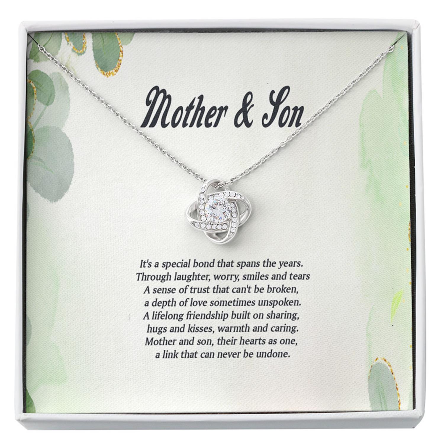 Mom Necklace, Mother And Son Necklace, Mother's Day Gift From Son, Mom Gift From Son Custom Necklace