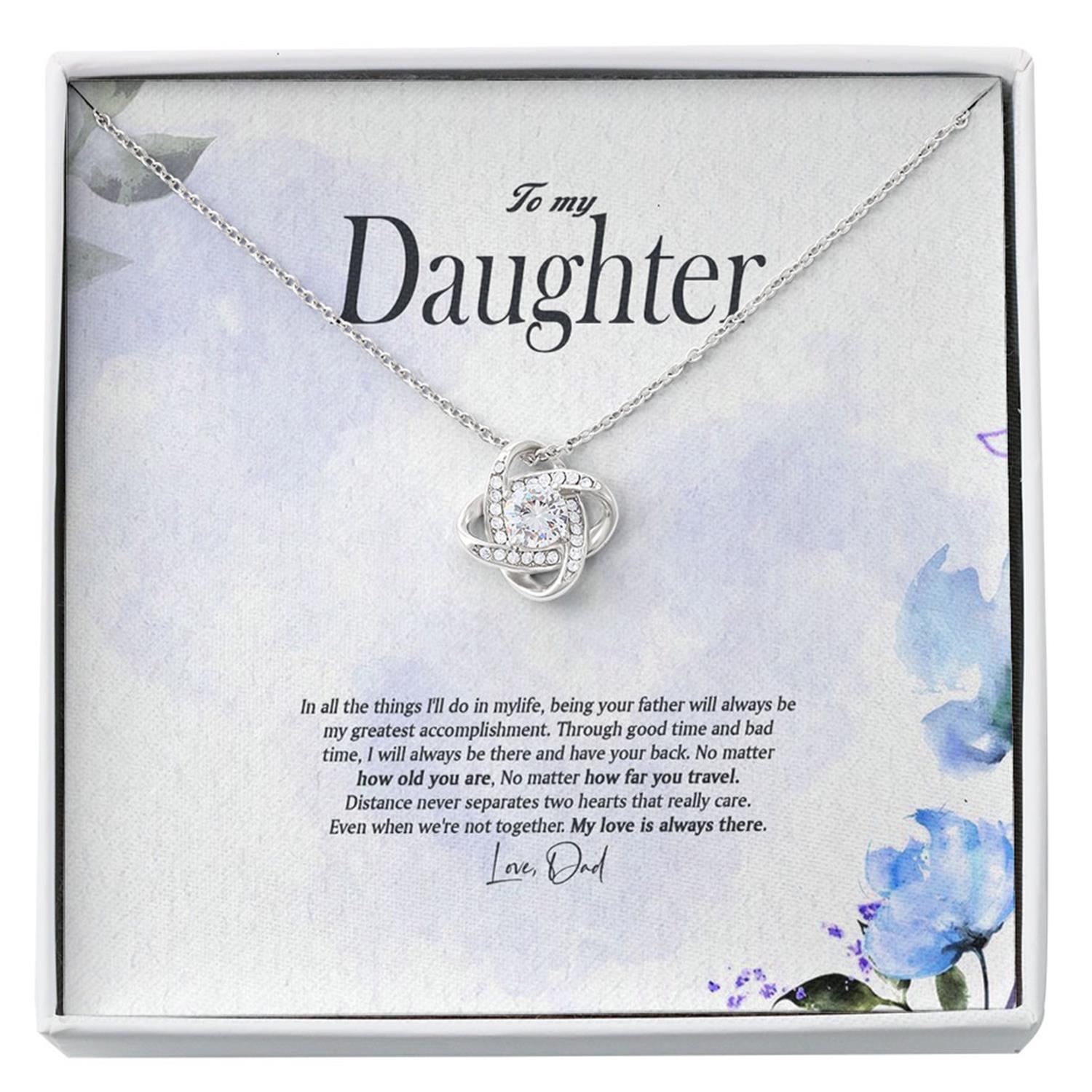 Daughter Necklace, To My Daughter Necklace, Gift For Daughter From Dad, Daughter Father Custom Necklace
