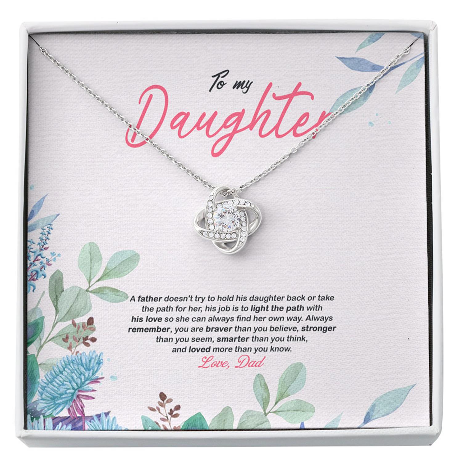 Daughter Necklace, To My Daughter Necklace, Gifts For Daughter From Dad, Daughter Father Custom Necklace