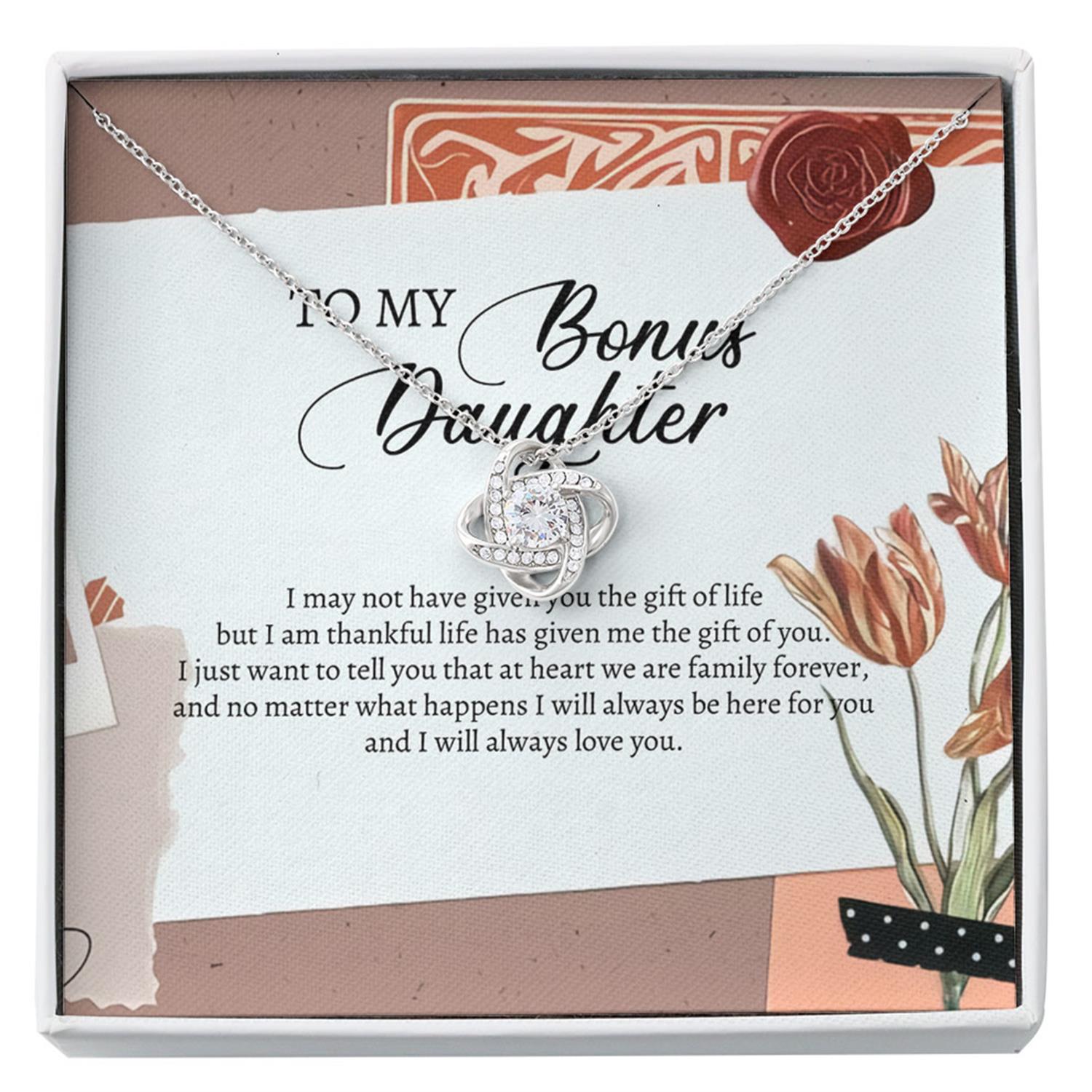Daughter Necklace, Stepdaughter Necklace, Bonus Daughter Necklace, Daughter In Law Gift From Mother In Law Custom Necklace