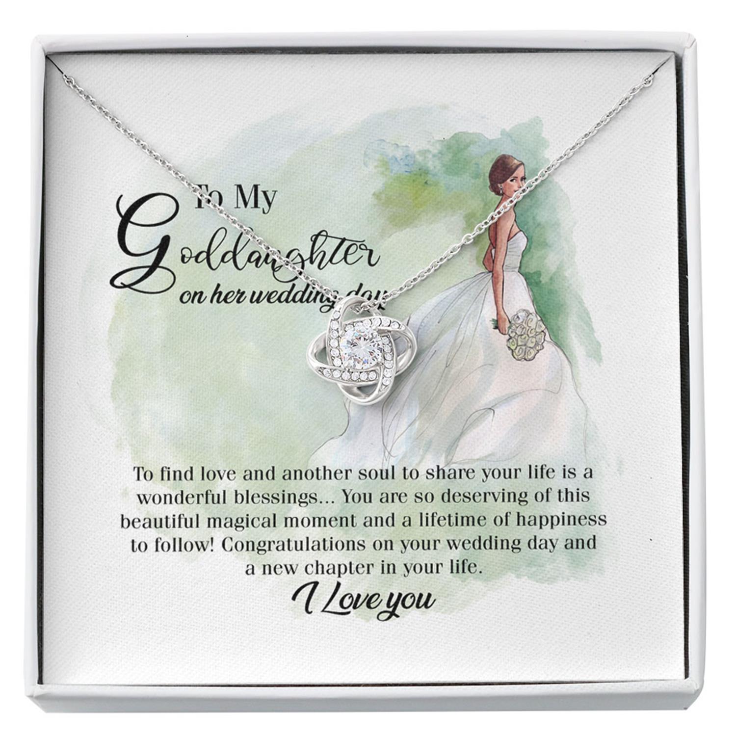 Goddaughter Necklace, Goddaughter Wedding Necklace, Gift For Goddaughter On Her Wedding Day Custom Necklace