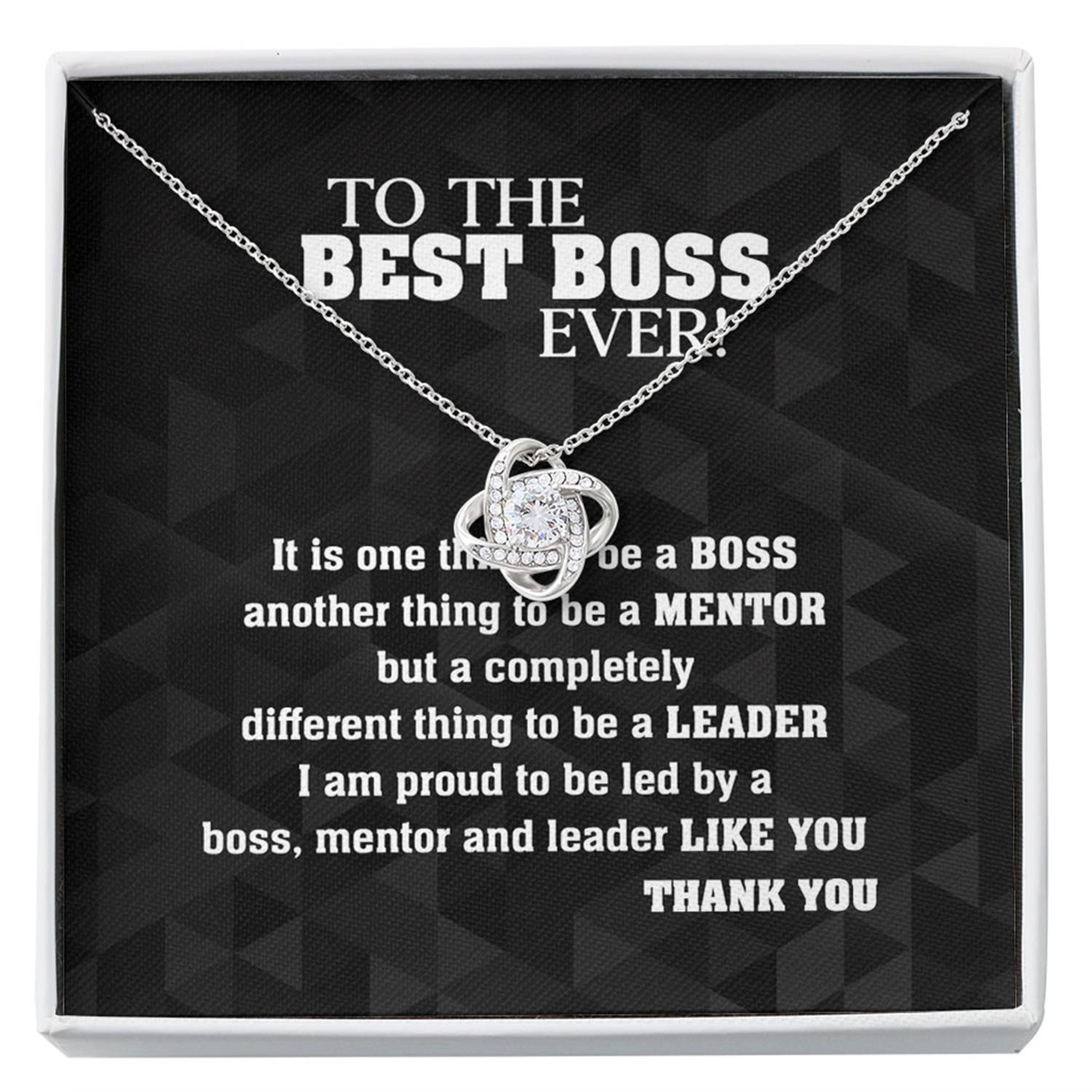 Boss Necklace, Christmas Necklace Gift For Boss, Thank You Gift For Boss, Mentor Custom Necklace
