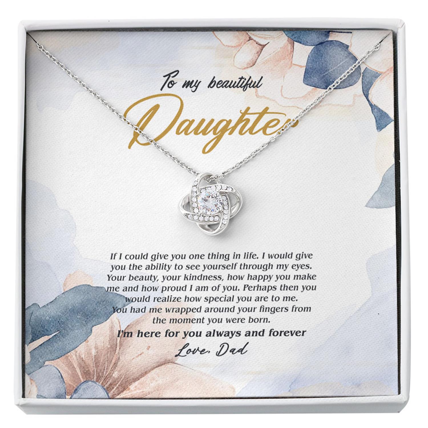 Daughter Necklace, To My Beautiful Daughter Necklace, Gift For Daughter From Dad, Father Daughter Custom Necklace