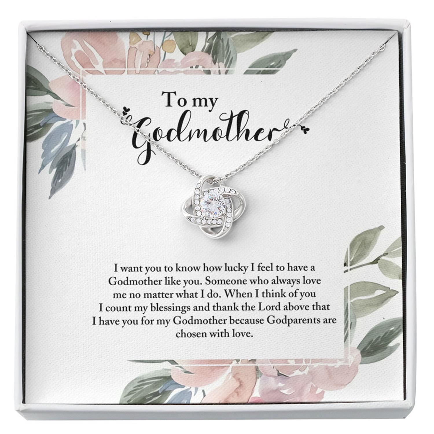 Godmother Necklace Gift, Godmother Thank You, Will You Be My Godmother Custom Necklace
