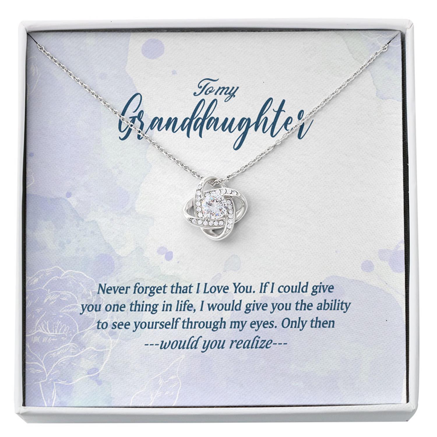 Granddaughter Necklace, Grandma To Granddaughter Necklace, Gifts For Granddaughter Custom Necklace