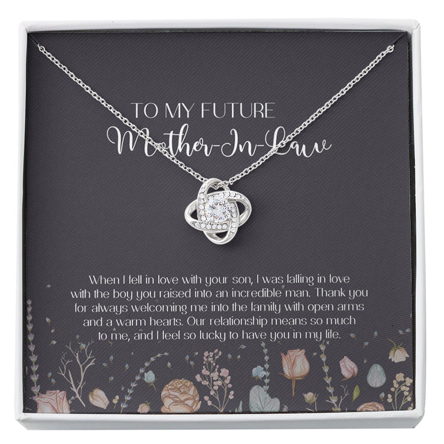 Mother-in-law Necklace, Necklace To My Fututure Mother-in-Law - Mothers Day Necklace Gift Custom Necklace