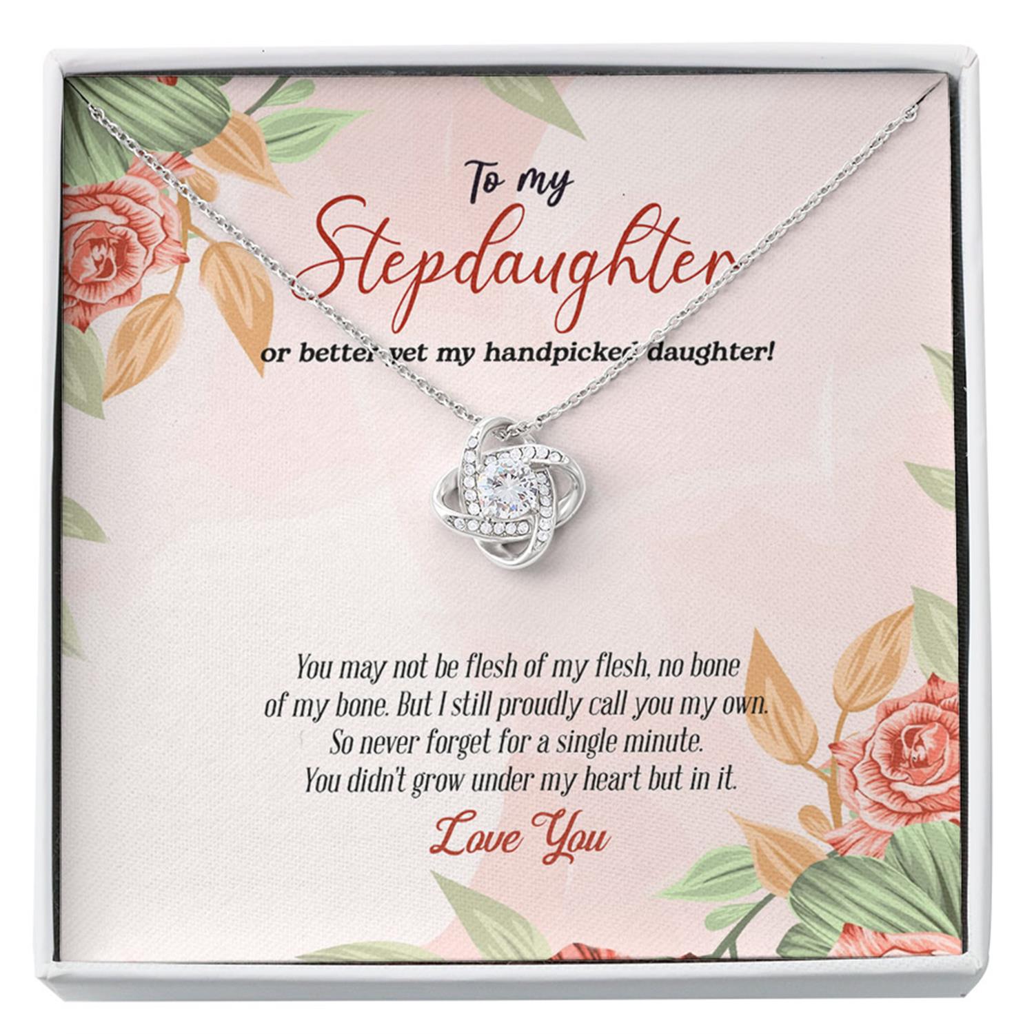 Stepdaughter Necklace, Stepdaughter Wedding Gift, Bonus Daughter, Unbiological Daughter Custom Necklace