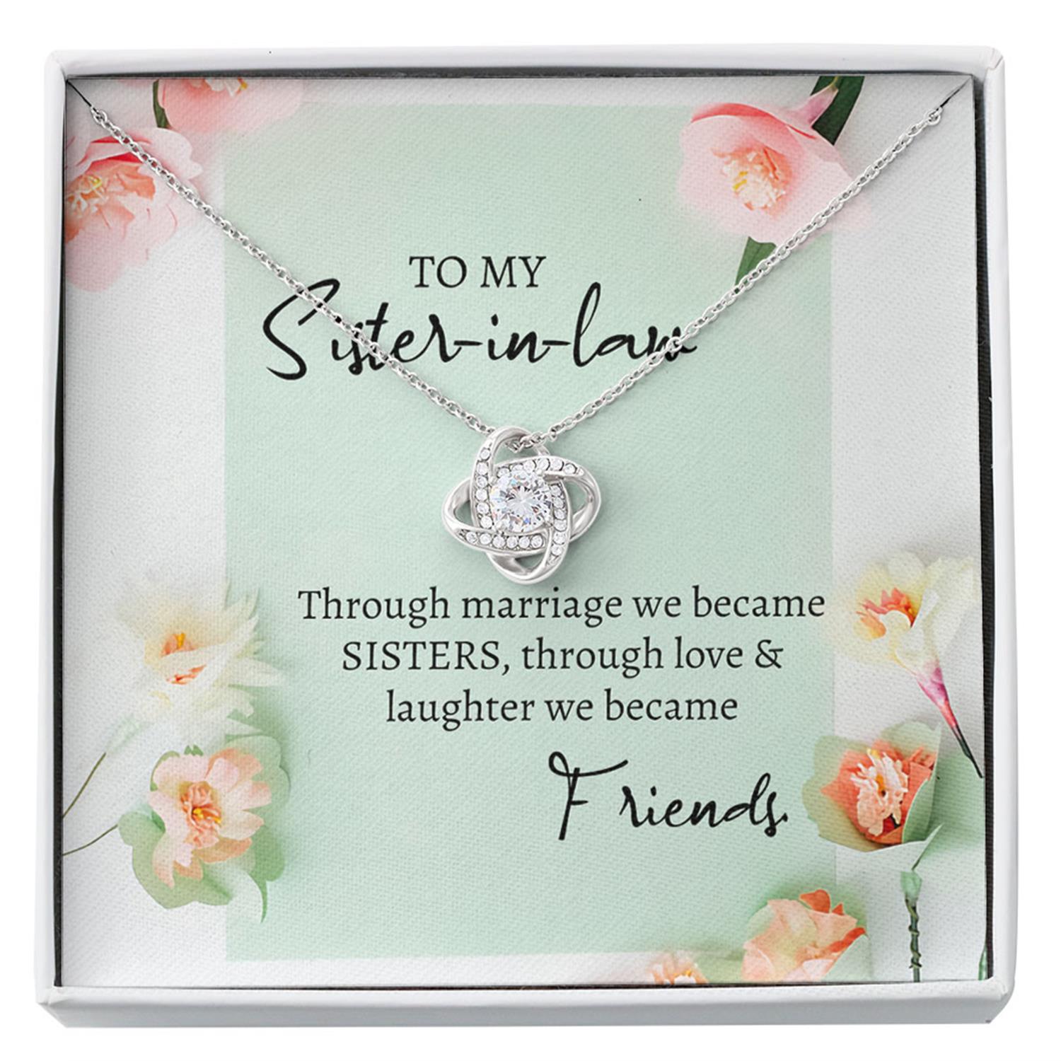 Sister Necklace, Sister In Law Necklace, Gift For Sister In Law Wedding, Future Sister In Law Custom Necklace