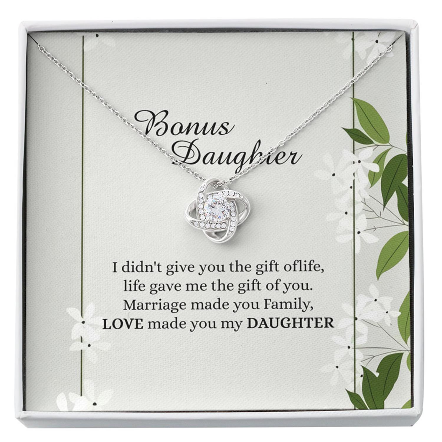 Daughter Necklace, Bonus Daughter Necklace, Gifts For Bonus Daughter, Daughter-in-law, Stepdaughter Custom Necklace