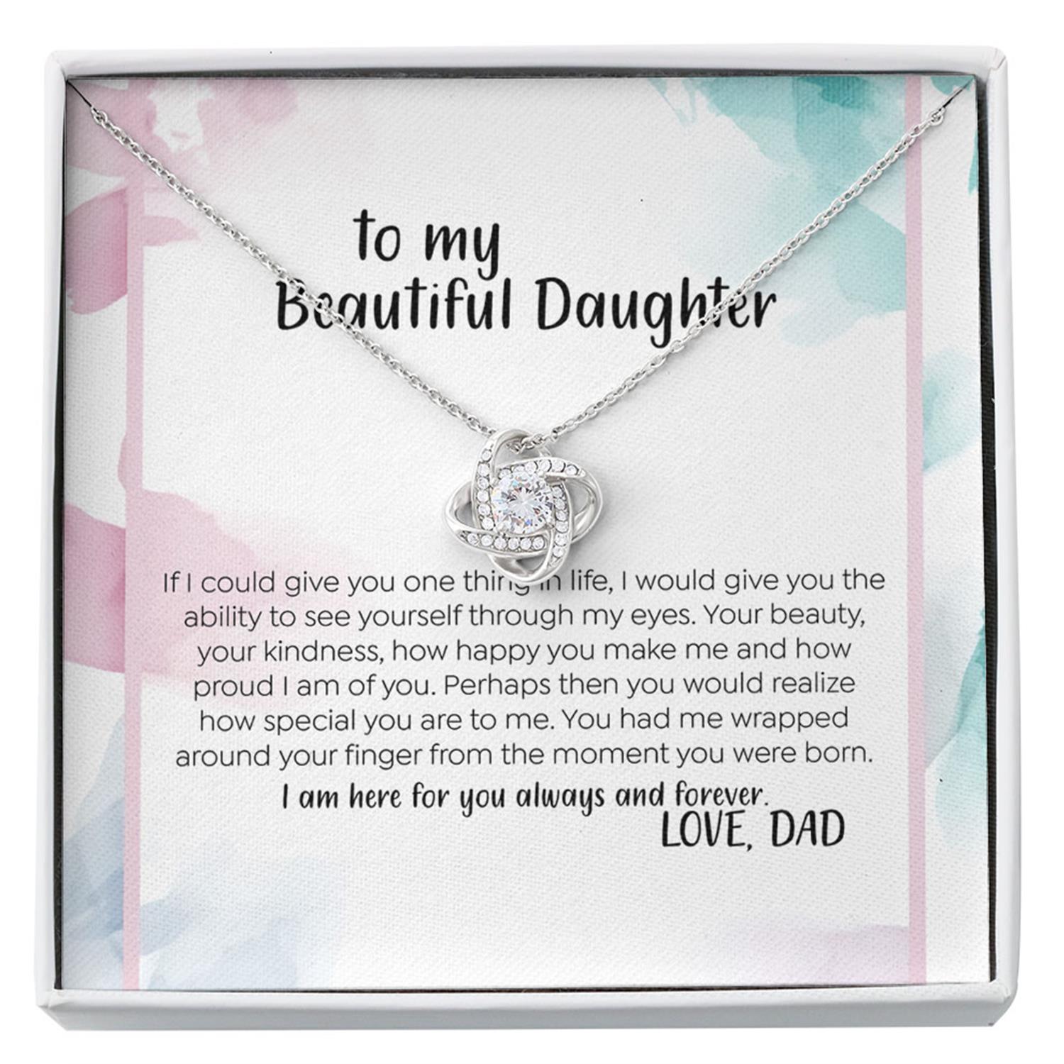 Daughter Necklace, Daddy To Daughter Necklace, Daddy Daughter Gift, To My Daughter Love Dad Custom Necklace