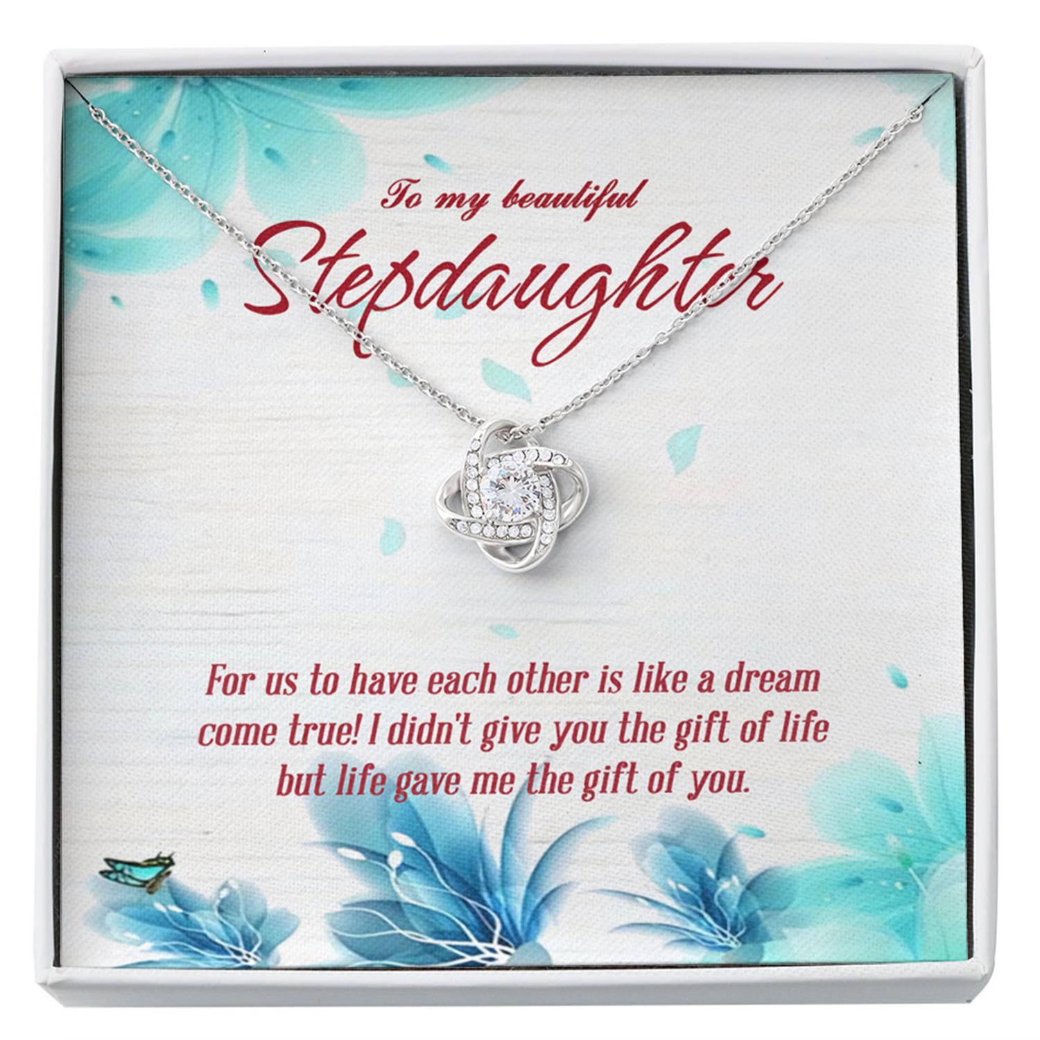 Stepdaughter Necklace Gift From Stepmother, Bonus Daughter Wedding Day Custom Necklace