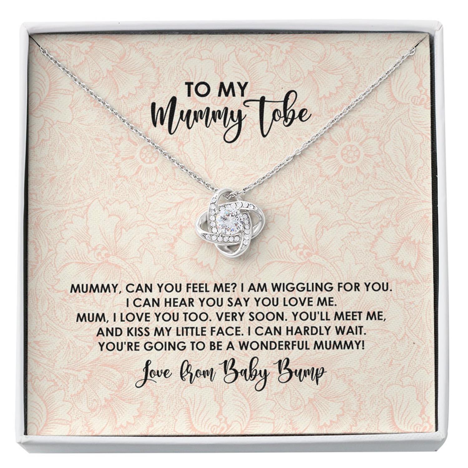 Mom Necklace, To My Mummy To Be Necklace - Pregnancy Gift For Mommy From Baby Bump Custom Necklace