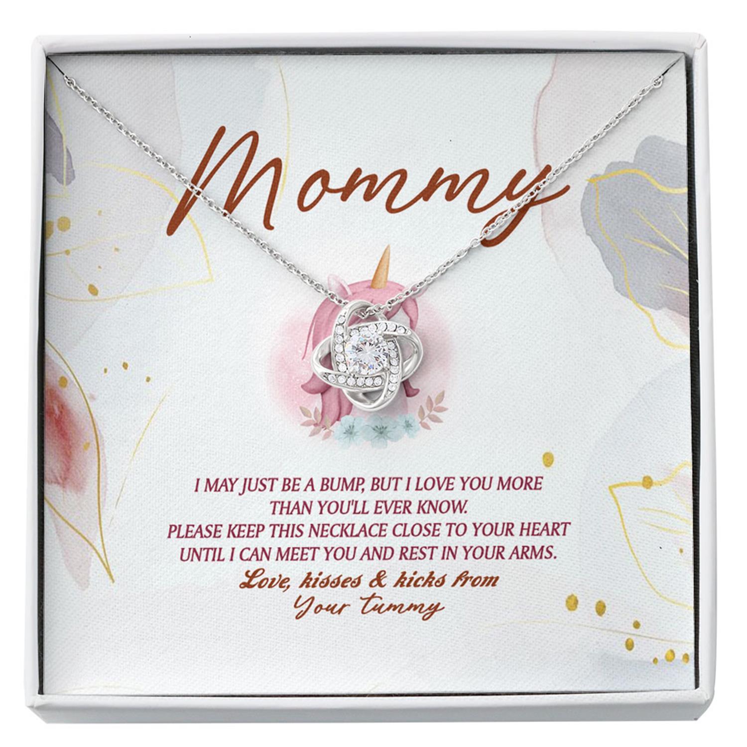 Mom Necklace, New Mommy Necklace, Gift From Baby Bump, New Mom, First Time Mom Pregnancy, Mommy To Be Custom Necklace