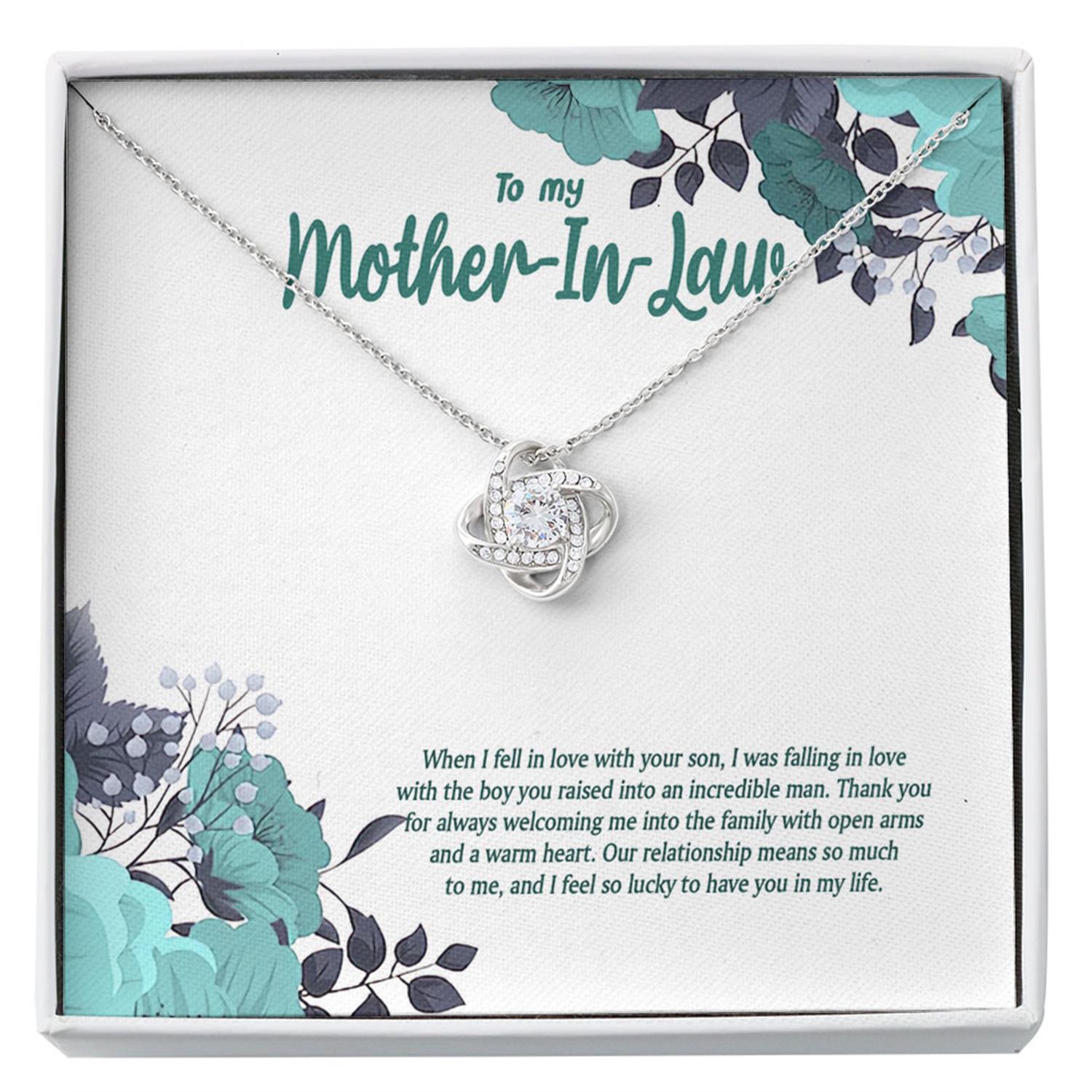 Mother-in-law Necklace, To My Mother-in-law Necklace, Gift For Mother-in-law Thank You Custom Necklace