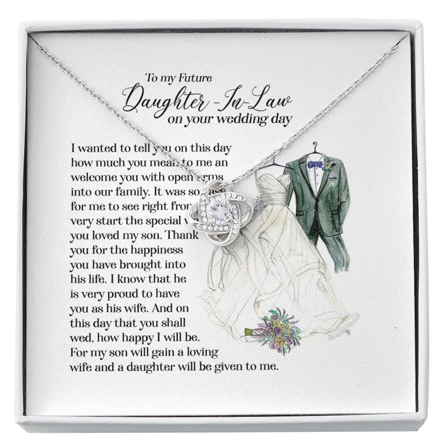 Daughter-in-law Necklace, To My Daughter-in-law Necklace, Gift For Daughter-in-law, Wedding Gift Custom Necklace