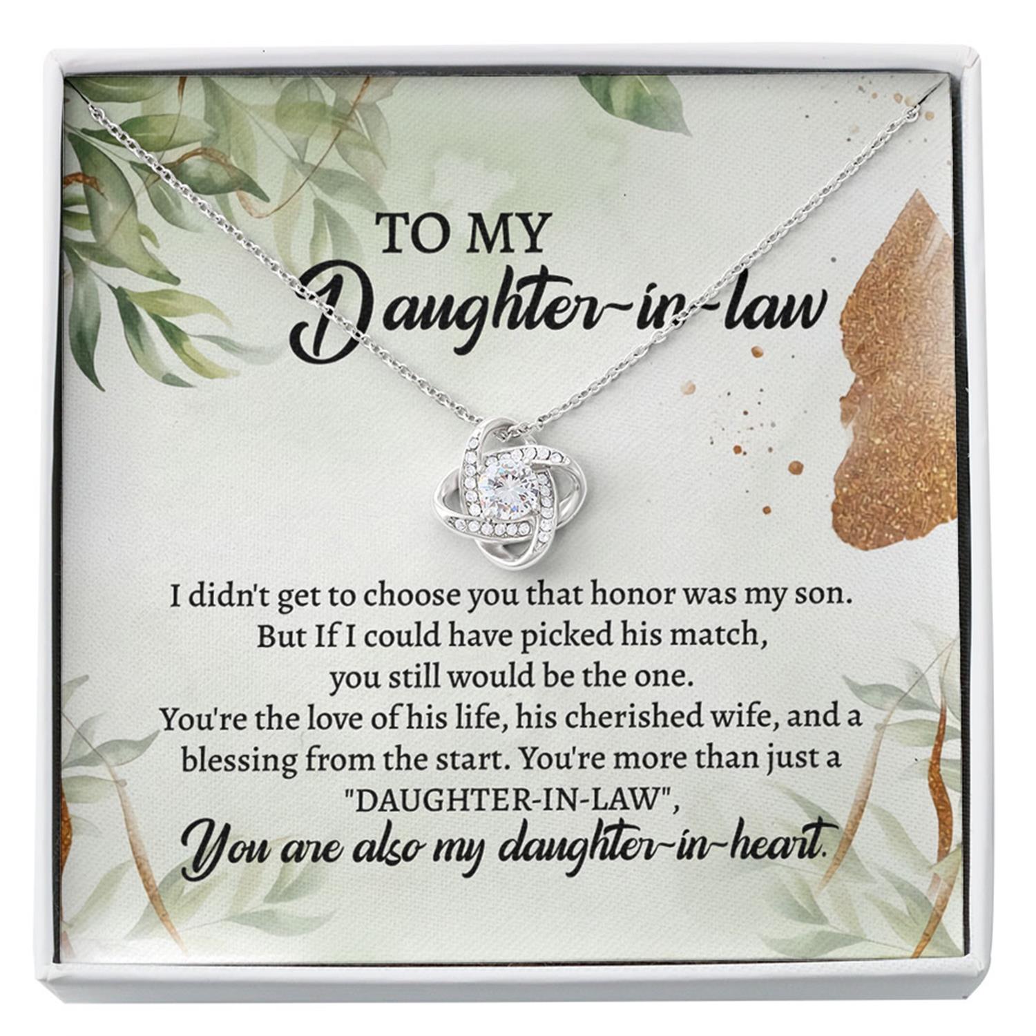 Daughter-in-law Necklace, To My Daughter In Law Necklace Gift - Daughter In Law Gift Custom Necklace