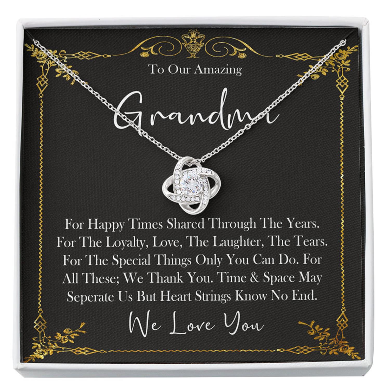 Grandmother Necklace, To Our Amazing Grandma Necklace, Gift For Grandmother From Grandchildren Custom Necklace