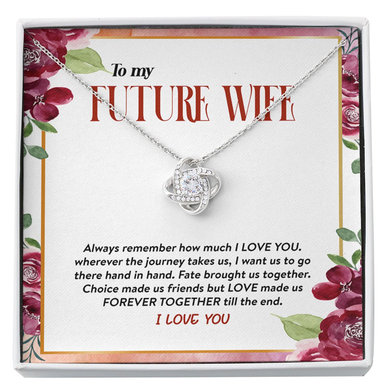 Girlfriend Necklace, Future Wife Necklace, To My Future Wife Necklace, Forever Together, Sentimental Gift For Bride From Groom Custom Necklace