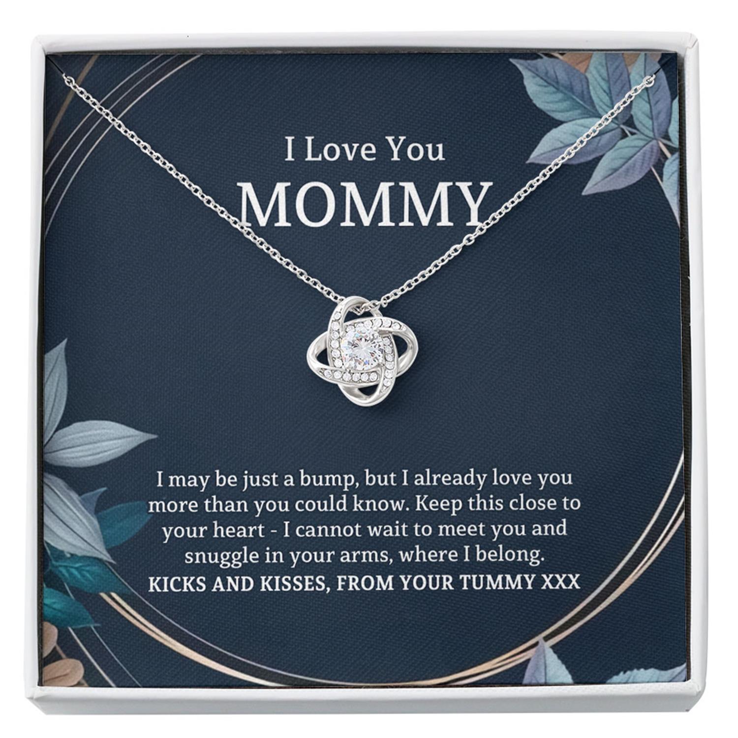 New Mom Pregnancy Necklace Gift, Baby Bump Gift, New Mom, First Time Mom, New Mommy Custom Necklace