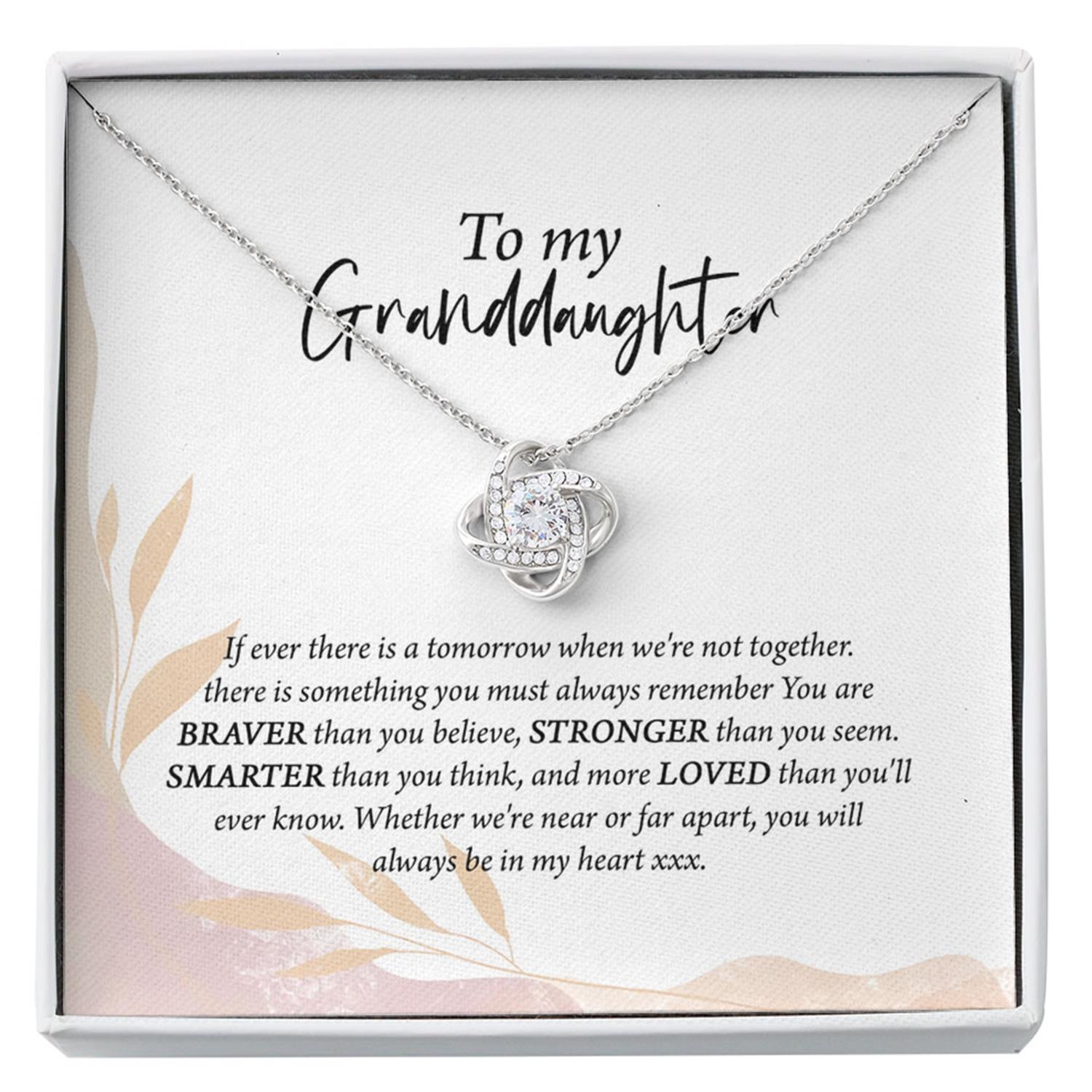 Granddaughter Necklace, To My Granddaughter Necklace, Granddaughter Sweet 16 Gifts Custom Necklace