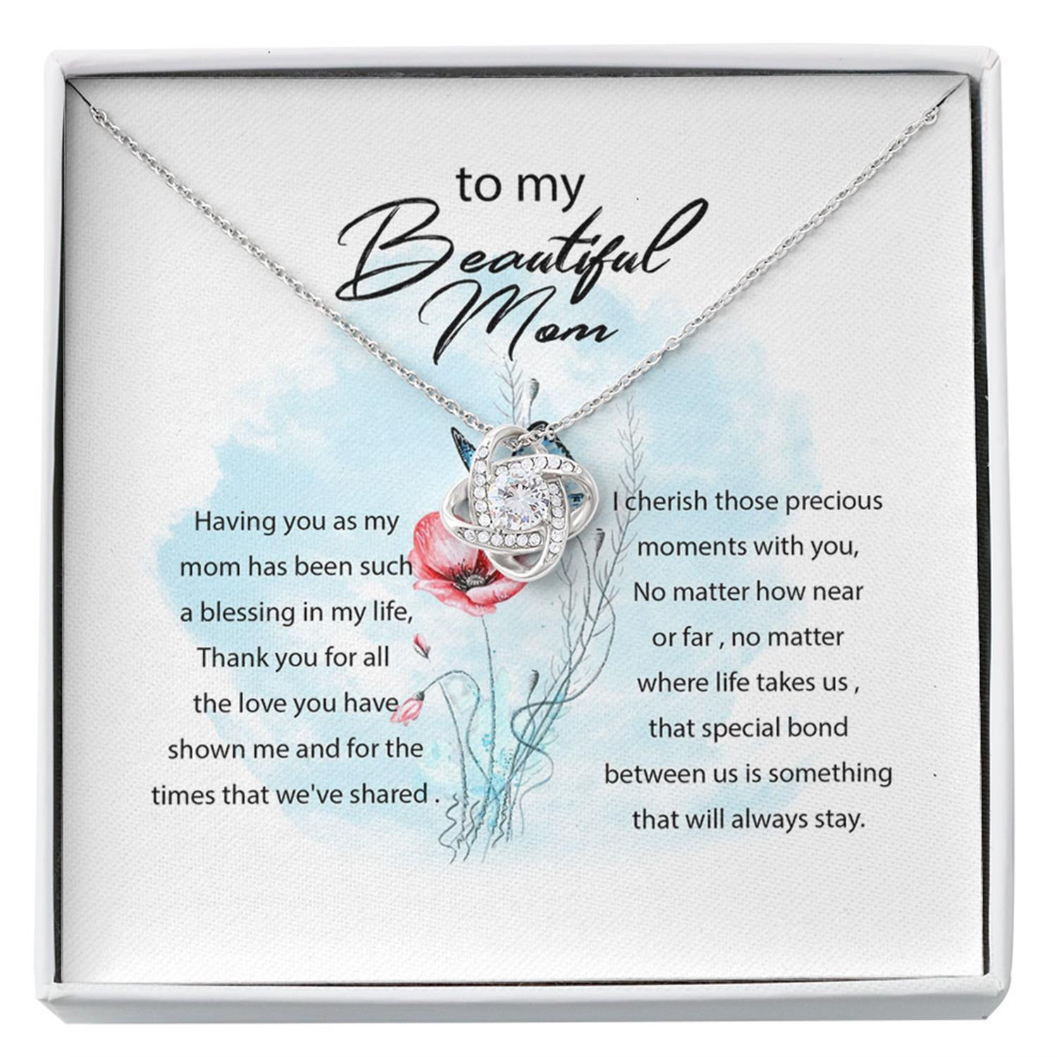 Mom Necklace, To My Mom Necklace From Your Daughter - Best Gift For Mom Custom Necklace