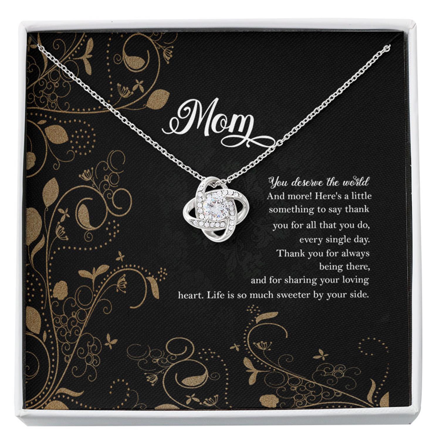 Mom Necklace, Mother Necklace - Mom Gift Necklace With Gift Box Custom Necklace