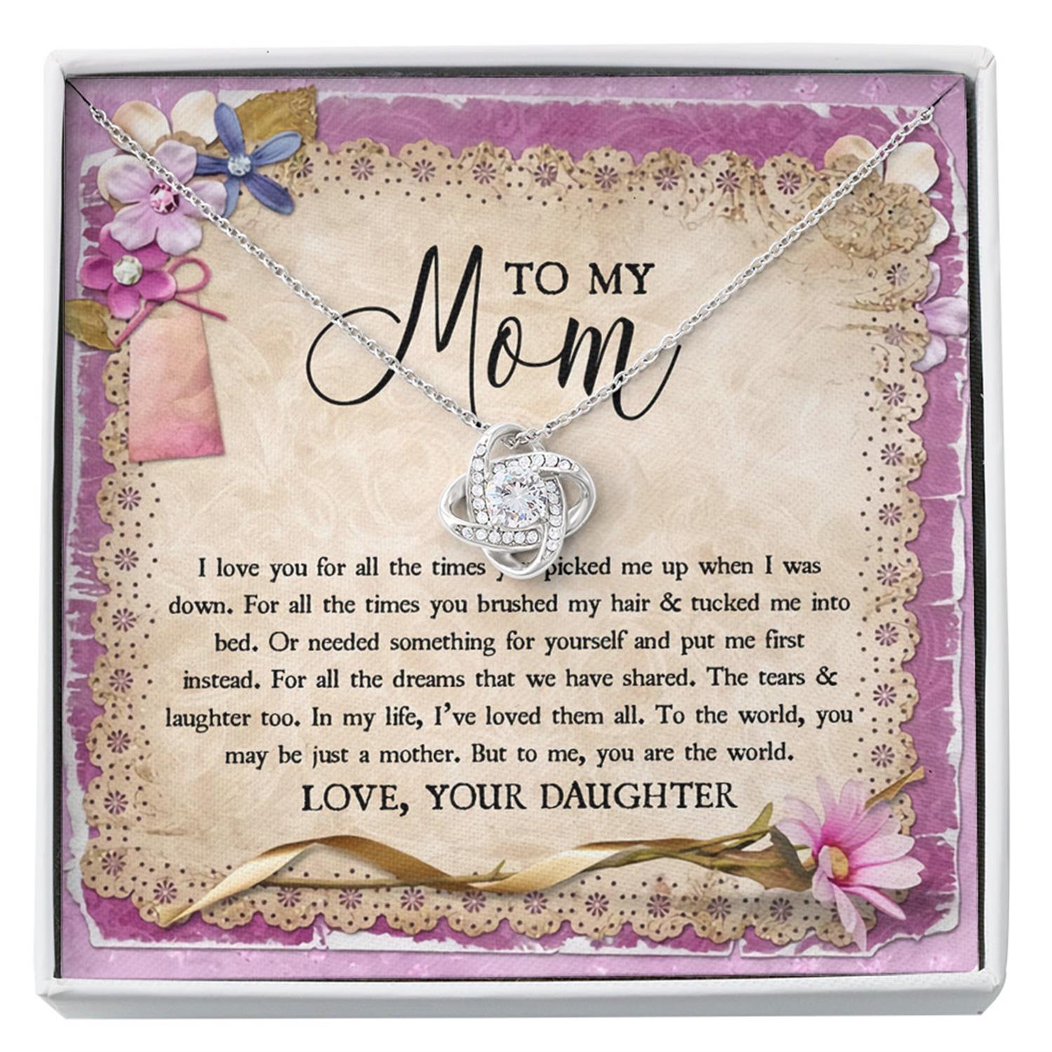 Mom Necklace, To My Mom Necklace - I Love You, Mother Necklace, Mom Gift, Mother's Day Gift Custom Necklace